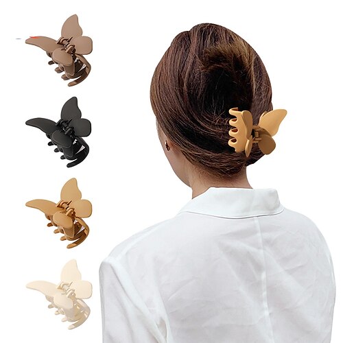 Frosted Butterfly Hair Clip Back Head Plate Hair Clip Shark Clip High Ponytail Clip
Frosted Butterfly Hair Clip Back Head Plate Hair Clip Shark Clip High Ponytail Clip
