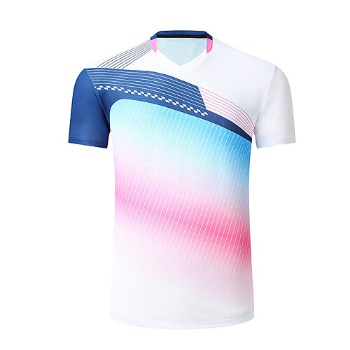 Men's Tennis Shirt Athletic Shirt Breathable Quick Dry Moisture Wicking Short Sleeve T Shirt Regular Fit V Neck Printed Summer Gym Workout Tennis Badminton / Micro-elastic / Lightweight
Men's Tennis Shirt Athletic Shirt Breathable Quick Dry Moisture Wicking Short Sleeve T Shirt Regular Fit V Neck Printed Summer Gym Workout Tennis Badminton / Micro-elastic / Lightweight