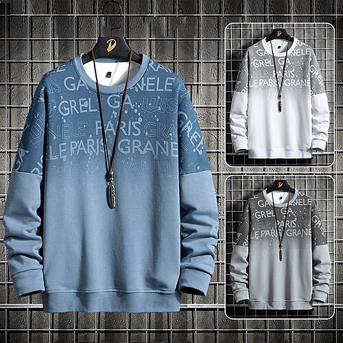 Hombre Sudadera Pull-over Azul Piscina Gris Blanco Cuello Barco Graphic Letra Estampado Trabajo Diario Fin de semana Impresión 3D Design Casual Grande y alto Primavera Otoño Ropa Sudaderas con
Hombre Sudadera Pull-over Azul Piscina Gris Blanco Cuello Barco Graphic Letra Estampado Trabajo Diario Fin de semana Impresión 3D Design Casual Grande y alto Primavera Otoño Ropa Sudaderas con