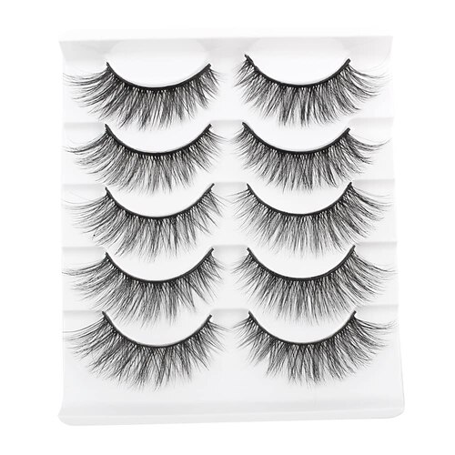 Eye Lashes Natural Look Wispy Faux Mink Eyelashes 5 Pairs Parriparri Soft Reusable Eyelashes Fluffy Eyelashes for Women Daily Use
Eye Lashes Natural Look Wispy Faux Mink Eyelashes 5 Pairs Parriparri Soft Reusable Eyelashes Fluffy Eyelashes for Women Daily Use