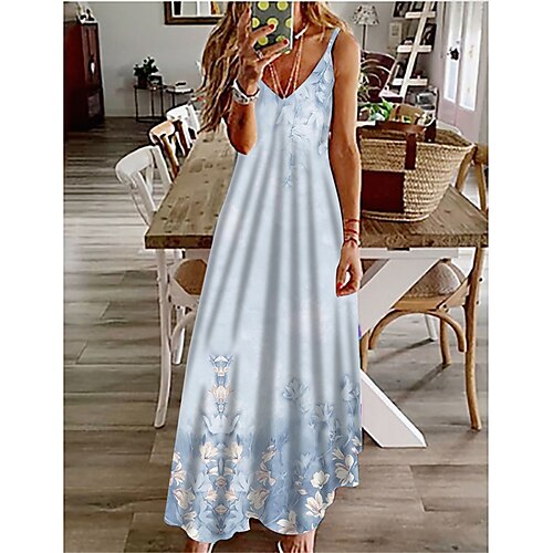 Women's A Line Dress Maxi long Dress Green Blue Pink Light Green Short Sleeve Floral Print Spring Summer Spaghetti Strap Stylish Elegant Vacation 2022 S M L XL XXL 3XL
Women's A Line Dress Maxi long Dress Green Blue Pink Light Green Short Sleeve Floral Print Spring Summer Spaghetti Strap Stylish Elegant Vacation 2022 S M L XL XXL 3XL