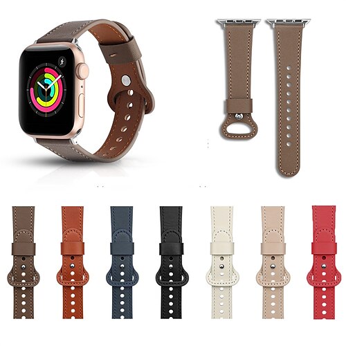 1PC Smart Watch Band Compatible with Apple iWatch Series 8 7 6 5 4 3 2 1 SE Leather Loop for iWatch Smartwatch Strap Wristband Genuine Leather Adjustable Shockproof
1PC Smart Watch Band Compatible with Apple iWatch Series 8 7 6 5 4 3 2 1 SE Leather Loop for iWatch Smartwatch Strap Wristband Genuine Leather Adjustable Shockproof