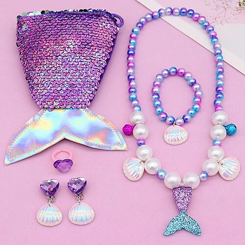 girls necklace jewelry mermaid necklace cross-border children's jewelry set europe and america
girls necklace jewelry mermaid necklace cross-border children's jewelry set europe and america
