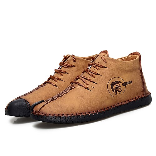 Homens Botas Sapatos Confortáveis Casual Clássico Diário Escritório e Carreira Couro Ecológico Botas / Botins Preto Amarelo Cáqui Outono Primavera
Homens Botas Sapatos Confortáveis Casual Clássico Diário Escritório e Carreira Couro Ecológico Botas / Botins Preto Amarelo Cáqui Outono Primavera