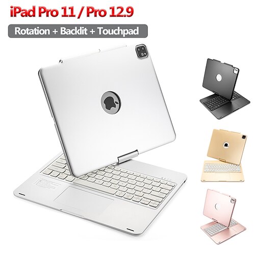Tablet Case Cover For Apple iPad Pro 12.9'' 5th iPad Pro 4th 12.9'' 360° Rotation Tablet PC Bluetooth Keyboard Rotatable Colorful Backlit Keyboard with Touchpad Plastic ABS
Tablet Case Cover For Apple iPad Pro 12.9'' 5th iPad Pro 4th 12.9'' 360° Rotation Tablet PC Bluetooth Keyboard Rotatable Colorful Backlit Keyboard with Touchpad Plastic ABS
