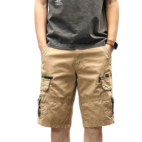 Men's Cargo Athleisure Shorts Tactical Cargo Pocket Multiple Pockets Knee Length Pants Casual Daily Stretchy Camouflage Solid Color Breathable Soft Mid Waist Green Black Blue Khaki 28 29 30 31 32
Men's Cargo Athleisure Shorts Tactical Cargo Pocket Multiple Pockets Knee Length Pants Casual Daily Stretchy Camouflage Solid Color Breathable Soft Mid Waist Green Black Blue Khaki 28 29 30 31 32