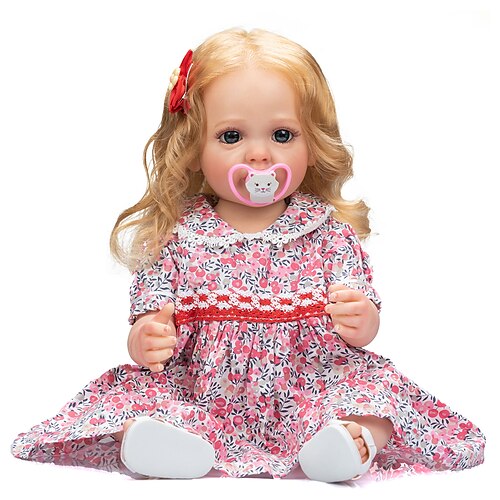 55CM Full Body Soft Silicone Vinyl Reborn Toddler Girl Princess Betty Lifelike Soft Touch Flexible 3D Skin Visible Veins
55CM Full Body Soft Silicone Vinyl Reborn Toddler Girl Princess Betty Lifelike Soft Touch Flexible 3D Skin Visible Veins