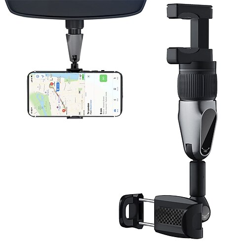 Multifunctional Rearview Mirror Phone Holder for Car 360Rotatable and Retractable Car Phone Holder Adjustable Mount for All Cell Phones
Multifunctional Rearview Mirror Phone Holder for Car 360Rotatable and Retractable Car Phone Holder Adjustable Mount for All Cell Phones