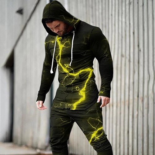 Men's Tracksuit Hoodies Set Graphic Patterned Abstract 2 Piece Print Sports Outdoor Casual Sports 3D Print Sportswear Basic Essential Hoodies Sweatshirts Green Blue Yellow
Men's Tracksuit Hoodies Set Graphic Patterned Abstract 2 Piece Print Sports Outdoor Casual Sports 3D Print Sportswear Basic Essential Hoodies Sweatshirts Green Blue Yellow