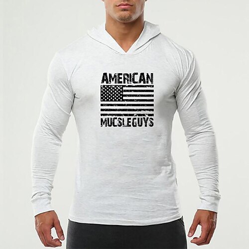 Men's Workout Shirt Running Shirt Long Sleeve Hoodie Athletic Athleisure Cotton Thermal Warm Breathable Moisture Wicking Running Jogging Training Sportswear Activewear USA Red Gray White
Men's Workout Shirt Running Shirt Long Sleeve Hoodie Athletic Athleisure Cotton Thermal Warm Breathable Moisture Wicking Running Jogging Training Sportswear Activewear USA Red Gray White