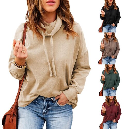 Women's Sweatshirt Pullover Basic Casual Black Red Brown Solid Colored Ugly Christmas Home Round Neck Long Sleeve S M L XL 2XL
Women's Sweatshirt Pullover Basic Casual Black Red Brown Solid Colored Ugly Christmas Home Round Neck Long Sleeve S M L XL 2XL