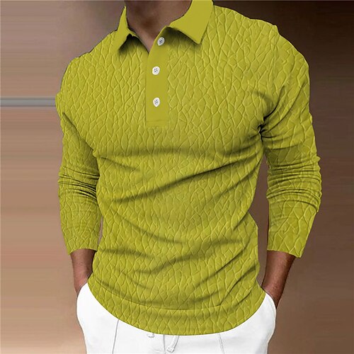 Men's Collar Polo Shirt Golf Shirt Graphic Turndown Yellow 3D Print Casual Daily Long Sleeve Button-Down Print Clothing Apparel Fashion Designer Casual Breathable / Sports
Men's Collar Polo Shirt Golf Shirt Graphic Turndown Yellow 3D Print Casual Daily Long Sleeve Button-Down Print Clothing Apparel Fashion Designer Casual Breathable / Sports