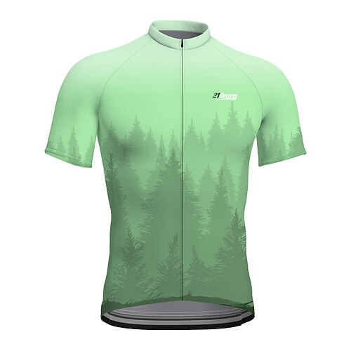 21Grams Men's Cycling Jersey Short Sleeve Bike Top with 3 Rear Pockets Mountain Bike MTB Road Bike Cycling Breathable Quick Dry Moisture Wicking Reflective Strips Green Polyester Spandex Sports
21Grams Men's Cycling Jersey Short Sleeve Bike Top with 3 Rear Pockets Mountain Bike MTB Road Bike Cycling Breathable Quick Dry Moisture Wicking Reflective Strips Green Polyester Spandex Sports