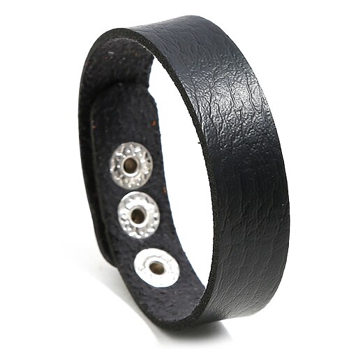 Men's Women's Leather Bracelet Classic Vintage Theme Simple Punk Leather Bracelet Jewelry Black / Blue / Yellow For Daily Holiday Festival
Men's Women's Leather Bracelet Classic Vintage Theme Simple Punk Leather Bracelet Jewelry Black / Blue / Yellow For Daily Holiday Festival