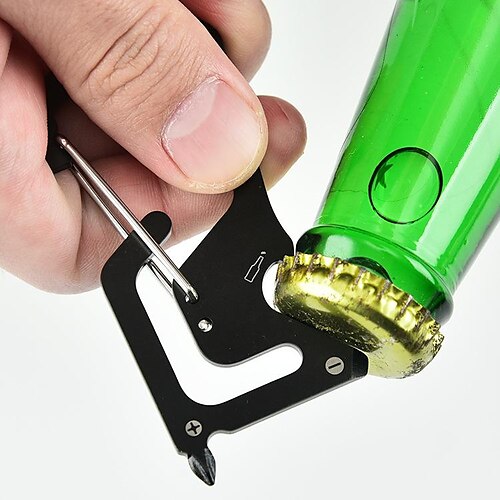 Portable Outdoor Hardware Tools Bottle Opener Screwdriver Keychain Stainless Steel Multi-function Tool
Portable Outdoor Hardware Tools Bottle Opener Screwdriver Keychain Stainless Steel Multi-function Tool