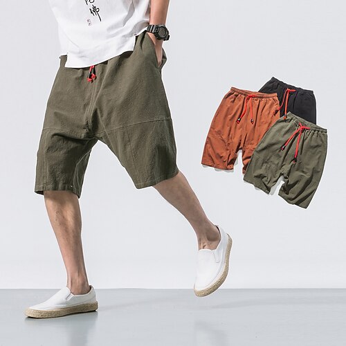 Men's Classic Style Fashion Active Shorts Drawstring Elastic Waist Knee Length Pants Sports Outdoor Casual Micro-elastic Solid Color Cotton Blend Comfort Breathable Mid Waist ArmyGreen Black Coffee
Men's Classic Style Fashion Active Shorts Drawstring Elastic Waist Knee Length Pants Sports Outdoor Casual Micro-elastic Solid Color Cotton Blend Comfort Breathable Mid Waist ArmyGreen Black Coffee