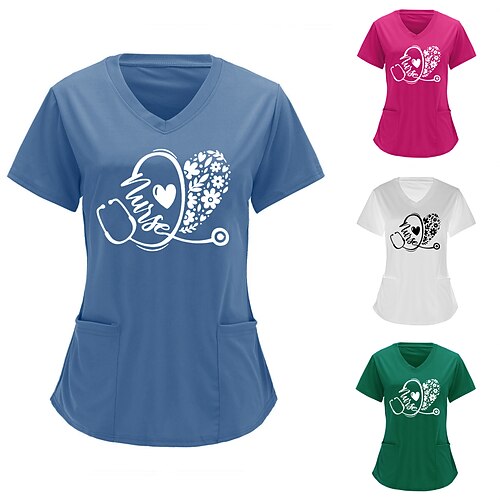 Women's T shirt Tee Heart Geometric Letter Casual Daily Geometric T shirt Tee Short Sleeve Pocket Print V Neck Halloween Christmas Green White Wine S
Women's T shirt Tee Heart Geometric Letter Casual Daily Geometric T shirt Tee Short Sleeve Pocket Print V Neck Halloween Christmas Green White Wine S