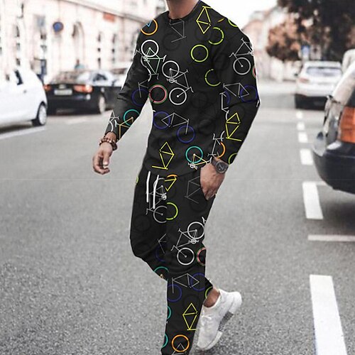 Men's Tracksuit Hoodies Set Graphic Patterned 2 Piece Print Sports Outdoor Casual Sports 3D Print Sportswear Basic Essential Hoodies Sweatshirts Black And White Black Blue
Men's Tracksuit Hoodies Set Graphic Patterned 2 Piece Print Sports Outdoor Casual Sports 3D Print Sportswear Basic Essential Hoodies Sweatshirts Black And White Black Blue