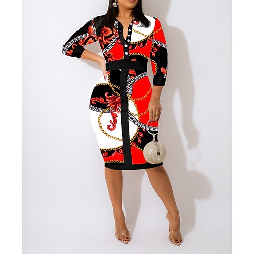 Women's Shirt Dress Sheath Dress Black Long Sleeve Patchwork Winter Fall Autumn Shirt Collar Fashion Winter Dress Fall Dress 2022 S M L XL XXL
Women's Shirt Dress Sheath Dress Black Long Sleeve Patchwork Winter Fall Autumn Shirt Collar Fashion Winter Dress Fall Dress 2022 S M L XL XXL