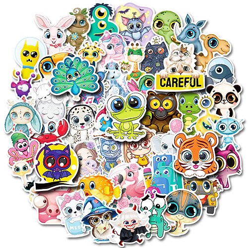 50pcs Animal Stickers for Student Notebook Gifts Waterproof Self-adhesive Cartoon for Women Men Girls
50pcs Animal Stickers for Student Notebook Gifts Waterproof Self-adhesive Cartoon for Women Men Girls