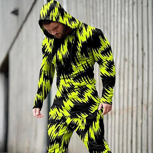 Men's Tracksuit Hoodies Set Graphic Patterned Geometric 2 Piece Print Sports Outdoor Casual Sports 3D Print Sportswear Basic Essential Hoodies Sweatshirts Green Blue Purple
Men's Tracksuit Hoodies Set Graphic Patterned Geometric 2 Piece Print Sports Outdoor Casual Sports 3D Print Sportswear Basic Essential Hoodies Sweatshirts Green Blue Purple