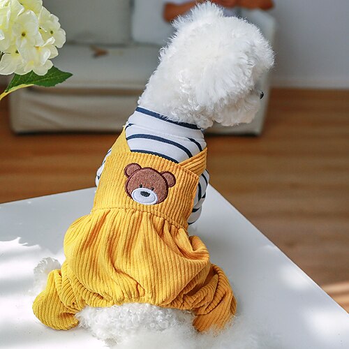 Chien Chat Pantalons Gilet Rayure Animal Adorable Le style mignon Quotidien Casual Quotidien L'hiver Vêtements pour Chien Vêtements pour chiots Tenues De Chien Doux Jaune Costume pour fille et garçon
Chien Chat Pantalons Gilet Rayure Animal Adorable Le style mignon Quotidien Casual Quotidien L'hiver Vêtements pour Chien Vêtements pour chiots Tenues De Chien Doux Jaune Costume pour fille et garçon