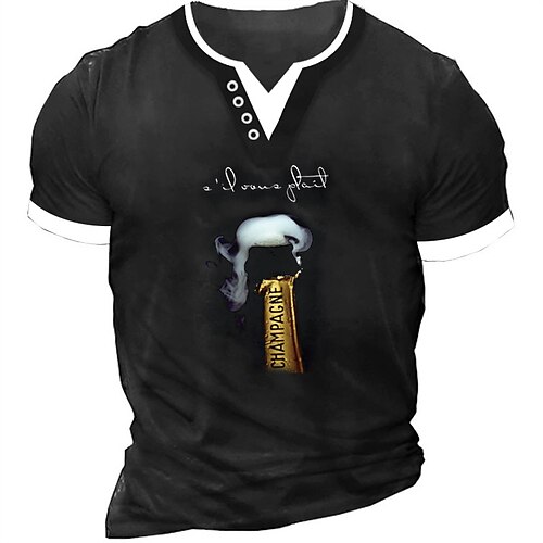 Men's Unisex T shirt Tee Graphic Patterned Letter V Neck Street Daily Patchwork Button-Down Short Sleeve Tops Designer Casual Fashion Big and Tall Black / Summer / Summer
Men's Unisex T shirt Tee Graphic Patterned Letter V Neck Street Daily Patchwork Button-Down Short Sleeve Tops Designer Casual Fashion Big and Tall Black / Summer / Summer