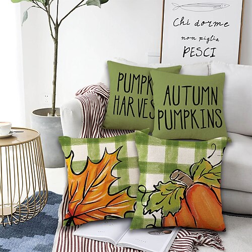 Autumn Harvest Double Side Cushion Cover 4PC Soft Decorative Square Throw Pillow Cover Cushion Case Pillowcase for Bedroom Livingroom Superior Quality Machine Washable Indoor Cushion for Sofa Couch Bed Chair
Autumn Harvest Double Side Cushion Cover 4PC Soft Decorative Square Throw Pillow Cover Cushion Case Pillowcase for Bedroom Livingroom Superior Quality Machine Washable Indoor Cushion for Sofa Couch Bed Chair
