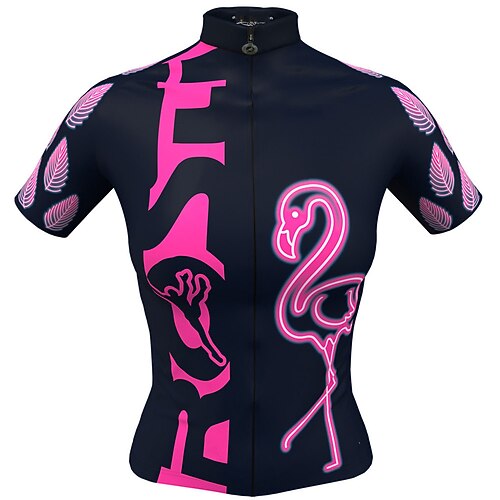 21Grams Women's Cycling Jersey Short Sleeve Bike Top with 3 Rear Pockets Mountain Bike MTB Road Bike Cycling Breathable Quick Dry Moisture Wicking Black Flamingo Spandex Polyester Sports Clothing
21Grams Women's Cycling Jersey Short Sleeve Bike Top with 3 Rear Pockets Mountain Bike MTB Road Bike Cycling Breathable Quick Dry Moisture Wicking Black Flamingo Spandex Polyester Sports Clothing