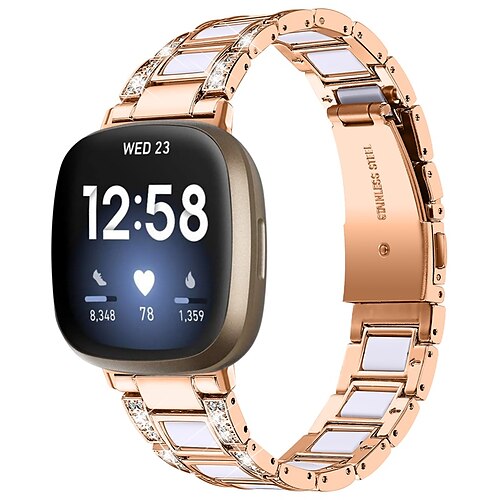 1 stk Reim til Smartklokke Kompatibel med Fitbit Versa 3 / Sense Versa 4 Rustfritt stål Harpiks Smartklokke Stropp Luksus Bling Diamond Justerbar Smykker armbånd Erstatning Armbånd
1 stk Reim til Smartklokke Kompatibel med Fitbit Versa 3 / Sense Versa 4 Rustfritt stål Harpiks Smartklokke Stropp Luksus Bling Diamond Justerbar Smykker armbånd Erstatning Armbånd