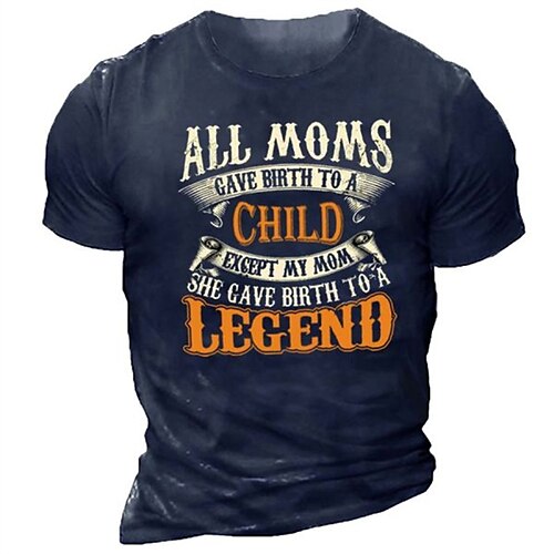 Men's Unisex T shirt Tee 3D Print Graphic Prints Letter Crew Neck Street Daily Print Short Sleeve Tops Designer Casual Vintage Big and Tall Navy Blue / Summer / Summer
Men's Unisex T shirt Tee 3D Print Graphic Prints Letter Crew Neck Street Daily Print Short Sleeve Tops Designer Casual Vintage Big and Tall Navy Blue / Summer / Summer