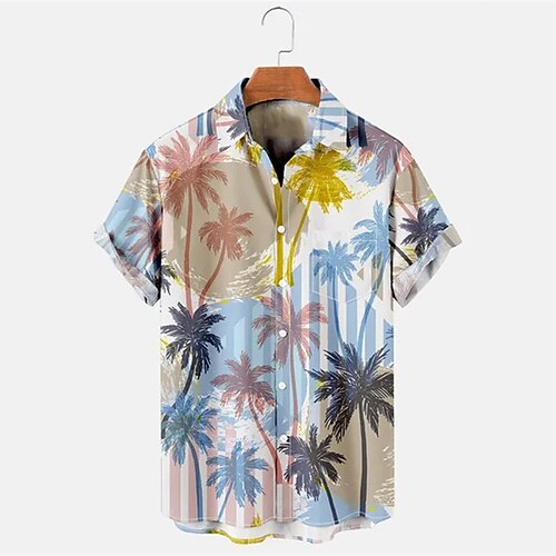 Men's Shirt Print Graphic Patterned Tree Turndown Street Daily Button-Down Print Short Sleeve Tops Casual Fashion Breathable Comfortable Blue / White
Men's Shirt Print Graphic Patterned Tree Turndown Street Daily Button-Down Print Short Sleeve Tops Casual Fashion Breathable Comfortable Blue / White
