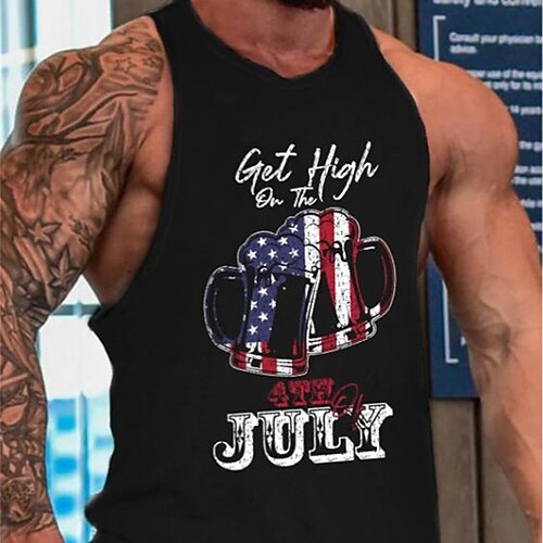 Men's Tank Top Vest Hot Stamping Graphic Patterned Letter Crew Neck Street Daily Print Sleeveless Tops Designer Casual Fashion Comfortable Black
Men's Tank Top Vest Hot Stamping Graphic Patterned Letter Crew Neck Street Daily Print Sleeveless Tops Designer Casual Fashion Comfortable Black