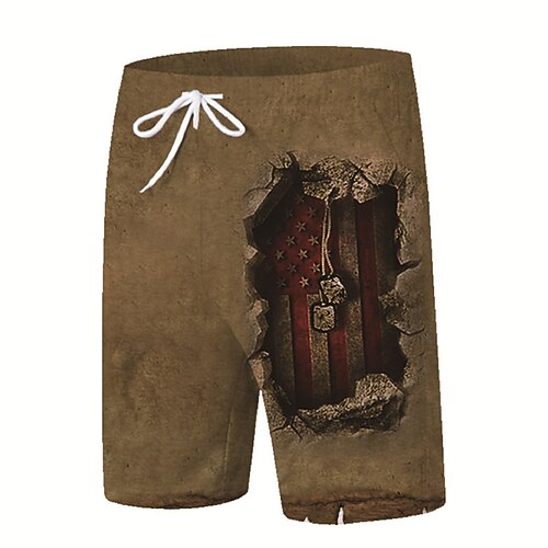 Men's Designer Streetwear Shorts Beach Shorts 3D Print Drawstring Elastic Waist Short Pants Casual Daily Micro-elastic Graphic Patterned National Flag Breathable Soft Mid Waist Brown S M L XL XXL
Men's Designer Streetwear Shorts Beach Shorts 3D Print Drawstring Elastic Waist Short Pants Casual Daily Micro-elastic Graphic Patterned National Flag Breathable Soft Mid Waist Brown S M L XL XXL