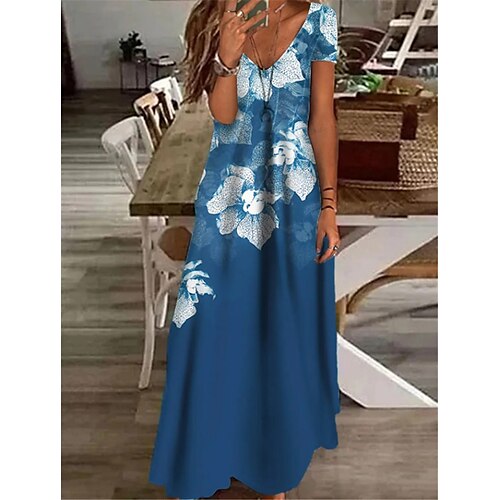 robe longue Femme Robe casual Manche Courte Printemps Eté Poche Imprimer Floral Col V 2022 Moins de 10 Bleu S M L XL XXL 3XL
robe longue Femme Robe casual Manche Courte Printemps Eté Poche Imprimer Floral Col V 2022 Moins de 10 Bleu S M L XL XXL 3XL
