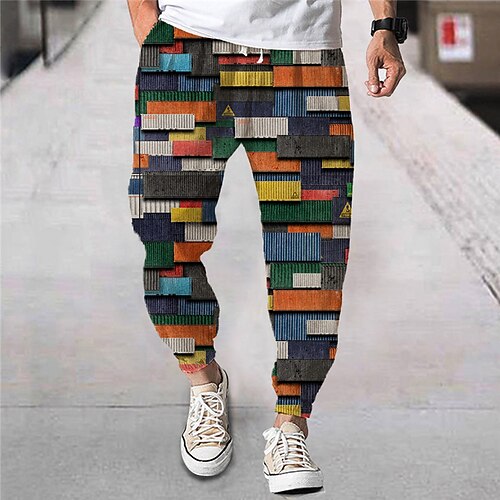 Herre Jogger Bukser Sommerbukser Strandbukser Snorer Elastisk midje Grafiske trykk Geometri Komfort Pustende Sport & Utendørs Avslappet Daglig Gatemote Designer Regnbue Mikroelastisk
Herre Jogger Bukser Sommerbukser Strandbukser Snorer Elastisk midje Grafiske trykk Geometri Komfort Pustende Sport & Utendørs Avslappet Daglig Gatemote Designer Regnbue Mikroelastisk