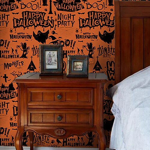 Halloween Wallpaper Wall Cover Sticker Film Peel and Stick Removable Self Adhesive PVC/Vinyl Wall Decal for Room Home Decoration 44300cm
Halloween Wallpaper Wall Cover Sticker Film Peel and Stick Removable Self Adhesive PVC/Vinyl Wall Decal for Room Home Decoration 44300cm