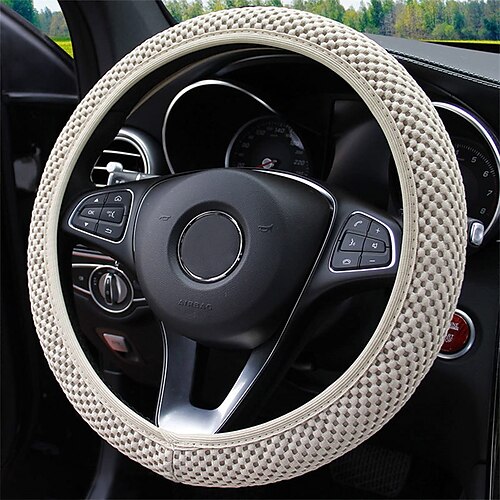 StarFire Universal 15 Inch Elastic Stretch Steering Wheel Cover Automotive Steering Wheel Cover Microfiber Breathable Ice Silk Anti-Slip Odorless Easy CarryWarm in Winter and Cool in Summer
StarFire Universal 15 Inch Elastic Stretch Steering Wheel Cover Automotive Steering Wheel Cover Microfiber Breathable Ice Silk Anti-Slip Odorless Easy CarryWarm in Winter and Cool in Summer