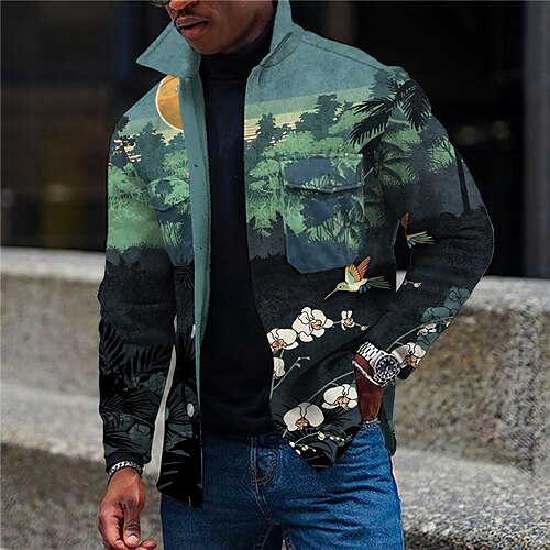 Men's Coat Warm Street Single Breasted Floral Scenery 3D Printed Graphic Turndown Streetwear Jacket Outerwear Long Sleeve Pocket Winter
Men's Coat Warm Street Single Breasted Floral Scenery 3D Printed Graphic Turndown Streetwear Jacket Outerwear Long Sleeve Pocket Winter