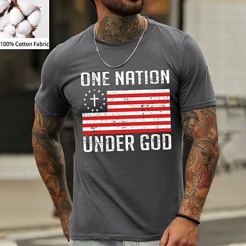 Men's T shirt Tee Letter American Flag Round Neck Blue Army Green Khaki Light gray Light Blue Print Casual Short Sleeve Print Clothing Apparel Designer Simple Esencial / Summer / Summer
Men's T shirt Tee Letter American Flag Round Neck Blue Army Green Khaki Light gray Light Blue Print Casual Short Sleeve Print Clothing Apparel Designer Simple Esencial / Summer / Summer