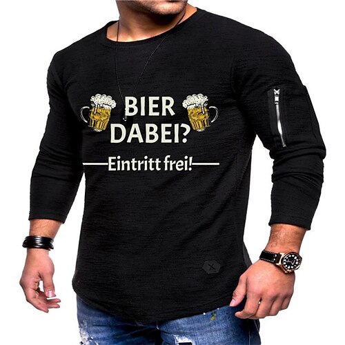 Men's T shirt Tee Hot Stamping Graphic Letter Crew Neck Street Daily Print Long Sleeve Tops Designer Casual Fashion Comfortable Black
Men's T shirt Tee Hot Stamping Graphic Letter Crew Neck Street Daily Print Long Sleeve Tops Designer Casual Fashion Comfortable Black