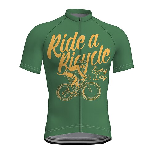 21Grams Men's Cycling Jersey Short Sleeve Bike Top with 3 Rear Pockets Mountain Bike MTB Road Bike Cycling Breathable Quick Dry Moisture Wicking Reflective Strips Green Blue Graphic Polyester Spandex
21Grams Men's Cycling Jersey Short Sleeve Bike Top with 3 Rear Pockets Mountain Bike MTB Road Bike Cycling Breathable Quick Dry Moisture Wicking Reflective Strips Green Blue Graphic Polyester Spandex