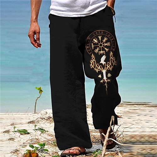 Men's Trousers Beach Pants Pocket Drawstring Elastic Waist Graphic Prints Comfort Breathable Casual Daily Holiday Streetwear Designer Black Yellow
Men's Trousers Beach Pants Pocket Drawstring Elastic Waist Graphic Prints Comfort Breathable Casual Daily Holiday Streetwear Designer Black Yellow