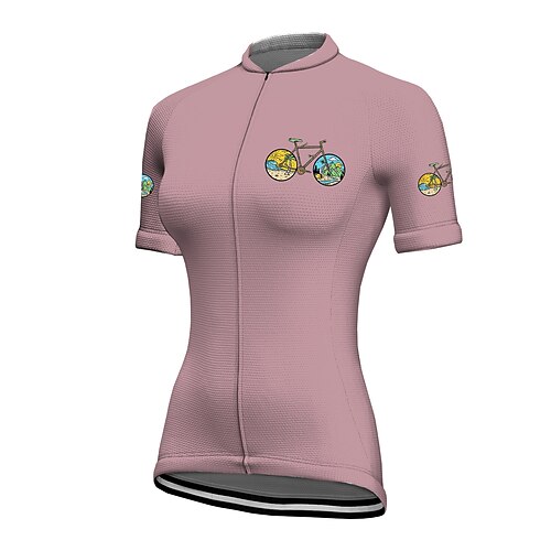 21Grams Women's Cycling Jersey Short Sleeve Bike Top with 3 Rear Pockets Mountain Bike MTB Road Bike Cycling Breathable Quick Dry Moisture Wicking Reflective Strips White Green Yellow Graphic
21Grams Women's Cycling Jersey Short Sleeve Bike Top with 3 Rear Pockets Mountain Bike MTB Road Bike Cycling Breathable Quick Dry Moisture Wicking Reflective Strips White Green Yellow Graphic