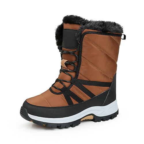 Women's Boots Snow Boots Plus Size Mid Calf Boots Flat Heel Round Toe Sporty Casual Classic Outdoor Walking Shoes PU Leather Chiffon Lace-up Fall Winter Solid Colored Gray Light Red Beige
Women's Boots Snow Boots Plus Size Mid Calf Boots Flat Heel Round Toe Sporty Casual Classic Outdoor Walking Shoes PU Leather Chiffon Lace-up Fall Winter Solid Colored Gray Light Red Beige