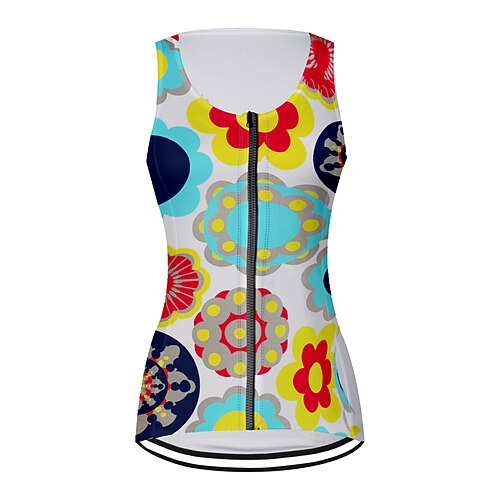 21Grams Women's Cycling Vest Sleeveless Blue Floral Botanical Bike Breathable Quick Dry Reflective Strips Back Pocket Polyester Spandex Sports Floral Botanical Clothing Apparel
21Grams Women's Cycling Vest Sleeveless Blue Floral Botanical Bike Breathable Quick Dry Reflective Strips Back Pocket Polyester Spandex Sports Floral Botanical Clothing Apparel