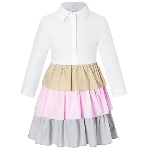 Kids Little Girls' Dress Color Block A Line Dress Daily Multicolor Knee-length Long Sleeve Princess Sweet Dresses Spring Summer Regular Fit 1pcs 3-10 Years
Kids Little Girls' Dress Color Block A Line Dress Daily Multicolor Knee-length Long Sleeve Princess Sweet Dresses Spring Summer Regular Fit 1pcs 3-10 Years