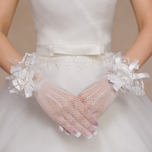Polyester Wrist Length Glove Flower Style / Gloves With Pure Color Wedding / Party Glove
Polyester Wrist Length Glove Flower Style / Gloves With Pure Color Wedding / Party Glove
