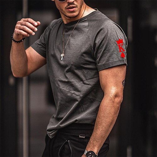 Men's T shirt Tee Hot Stamping Graphic Patterned Letter Crew Neck Street Daily Patchwork Print Short Sleeve Tops Designer Casual Fashion Comfortable Dark Gray / Summer / Sports / Summer
Men's T shirt Tee Hot Stamping Graphic Patterned Letter Crew Neck Street Daily Patchwork Print Short Sleeve Tops Designer Casual Fashion Comfortable Dark Gray / Summer / Sports / Summer