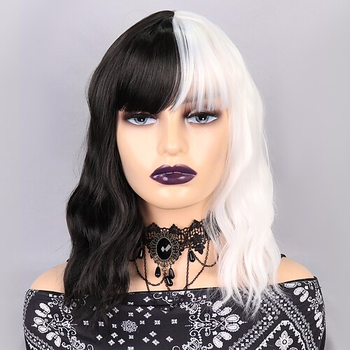 Syntetiske parykker Cosplay Terminatoren Cruella Krop Bølge Bølget Midtdel Parykk 12 tommer Svart / Hvit Syntetisk hår 12 tommers Dame Cosplay Fest Ny ankomst Svart Hvit / Dagligdagstøy
Syntetiske parykker Cosplay Terminatoren Cruella Krop Bølge Bølget Midtdel Parykk 12 tommer Svart / Hvit Syntetisk hår 12 tommers Dame Cosplay Fest Ny ankomst Svart Hvit / Dagligdagstøy